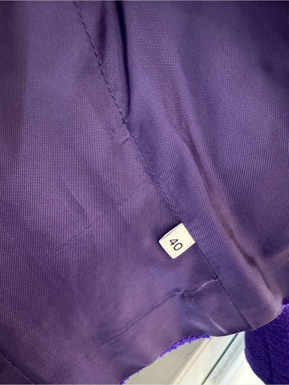 Alessandra Rich Vibrant Purple Cropped Double-Breasted Blazer - Picture 3 of 6